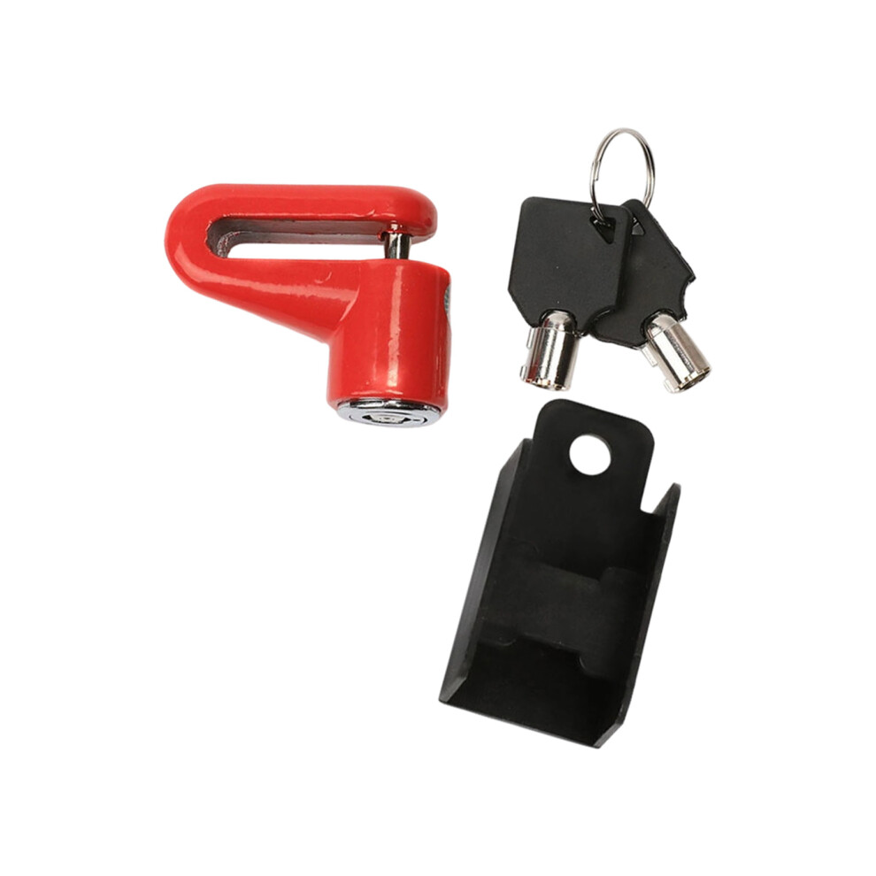 Antitheft Wheel Lock Safety Disc Lock Padlock For Mountain- Red 7696002050377