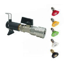 5 Piece High Pressure Nozzle Set With On Off Valves For-Type C