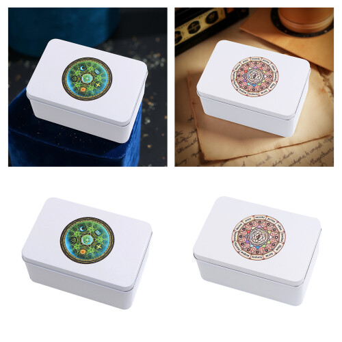 Rectangle Tarots Box Organizers Playings Card Storage Box-TypeE 2