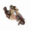 Wealth Elephant Figurine Wood Grain Style 10