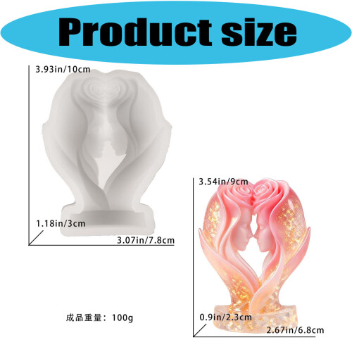 Multipurpose Rose Design Silicone Mould For Hand Poured Candle 2