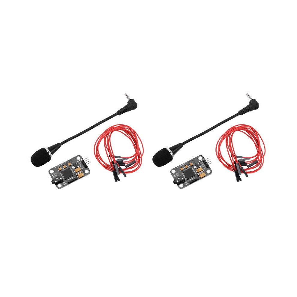 2X Voice Recognition Module With Microphone Dupont Speech Recognition Voice Control Board For Compatible 4712234471452