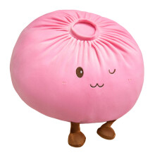 Large Steamed Bun Plush Pillow 40cm Very Gentle Cotton For-Pink