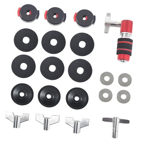 Completed Drum Felt Pad Drum Accessory Drum Pedal-Red
