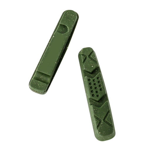 2 pièces de plaquettes de frein de vélo, support de frein-Vert