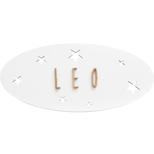 Placa decorativa - Vintiun - Estrellas - Blanco - Personalizable