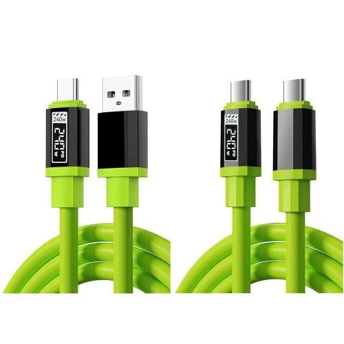 240-W-Schnellladekabel mit Digitalanzeige für-2m USBTypec 2