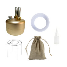 Metal Outdoor Liquor Stove Small-gold round bottom