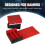 Card Deck Box Game Card Holder Organizer With-black red 4