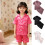 Peuter kinderpyjamaset met elastische tailleband-lichtgrijs 130 2