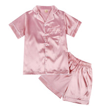 Luchtige lichtgewicht peuter-kinderpyjamaset met-Roze 130