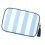 Pochette cosmétique élégante en polyester avec frange-Bleu 1