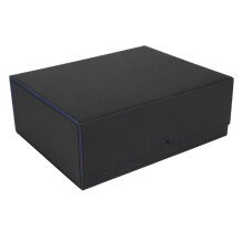 Large Capacity 3 Row Trading Card Storage Box for-black blue