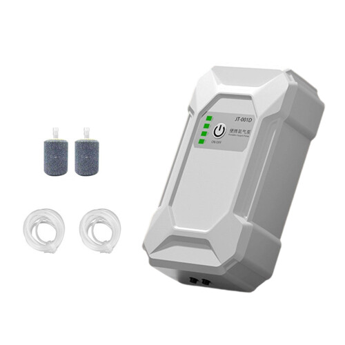 Aquarium Air Pumps, Quiet Aquarium Oxygen-White double hole