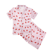 Nachtwäsche Sommer-Pyjama für Kinder ab 5-pin1k Lippenstift1 150