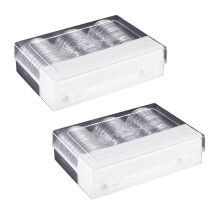 46 mm MüNz Kapseln Halter und Schutz Dichtung MüNz Halter Etui Box für MüNz Sammel Bedarf (8 GrößEn, 60 StüCk)