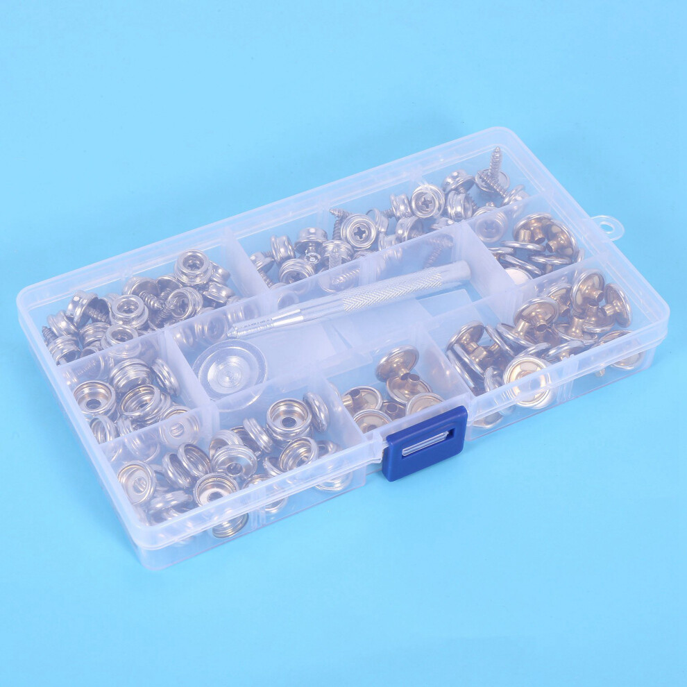 360-Pieces Stainless Steel Marine Grade Canvas And Upholstery Boat Cover Snap Button Fastener Kit 6031394937461
