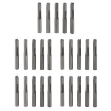 25Pcs 6mm 22mm Double Edged Straight Router Bits Straight End Milling Cutter 2 Flutes Cnc Cutting Straight Slot Bit