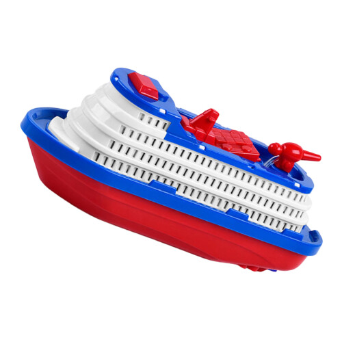 Creatief waterspuitbootspeelgoed met gloeiende lichten en-Blauw