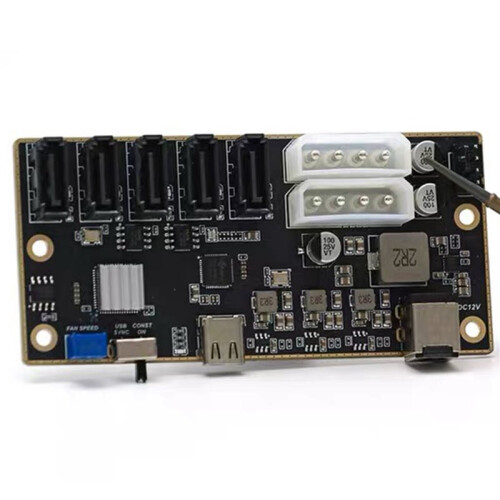 Type-C to 5  Hard Disk External HDD SSD Expansion Card Hard Disk Data Card  Power Supply Module 1