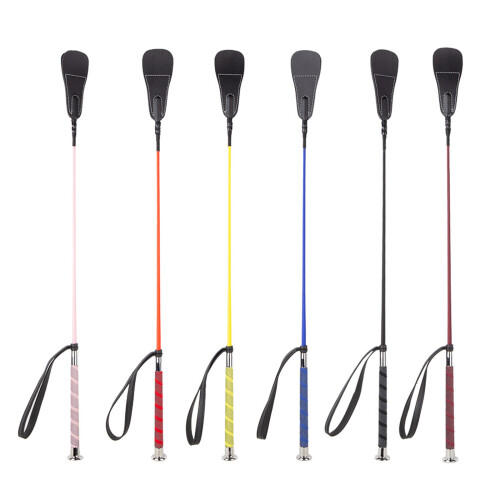 Equestrian Training Horse Whip Pointer Racing Riding-Burgundy 1