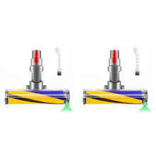 2X Dust Detect Vacuum Attachment for  V15 V11 V10 V8 V7 Floor  Soft Roller Brush with Optical Green Light