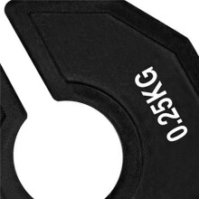 4X Gym Micro-Plates Hantel Fractional Weight Plate Gummi Tilläggsbyte Av Fraktionell Viktplatta Svart 0,25kg