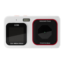 Appareil Photo Numérique pour Enfants 2,5K HD 72MP Double Écran Haute Définition Pixel Camera 16X Zoom Monoculaire Caméras avec MP3 D