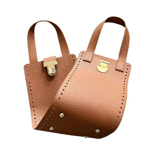 Bag Making Supplies,Leather Handbag Making Set Leather-Brown