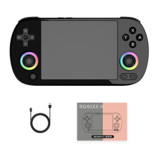 ANBERNIC RG40XX H Console de Jeu Rétro 64G + 256G 16000+ Jeux Écran 4,0 Pouces 2,4 5G WIFI BT HD Sortie TV Vidéo GamePad A