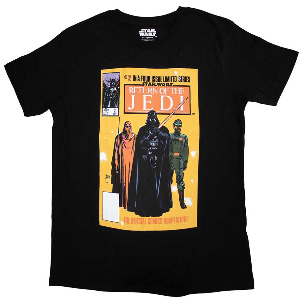Star Wars (Xxl, ) Return Of The Jedi Comic Cover T Shirt Black