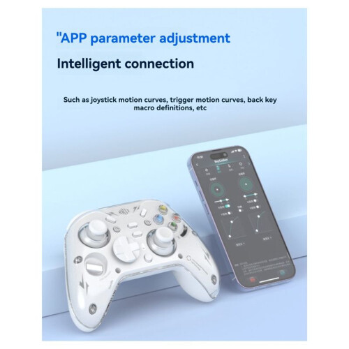 Wireless  Game Controllers Tri Mode Gamepad Hall-Effect Linear Joystick 1000Hz Gamepads for PC NS Phone 2