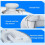 Wireless  Game Controllers Tri Mode Gamepad Hall-Effect Linear Joystick 1000Hz Gamepads for PC NS Phone White 2