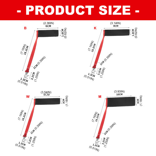 1 Set Elastic Retention Cord to Keep Ski-For children 4 items 1