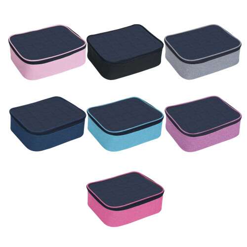 Klare Nagellack-Organizer-Aufbewahrungsbox, tragbare-Grau 1