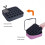 Klare Nagellack-Organizer-Aufbewahrungsbox, tragbare-Grau 7