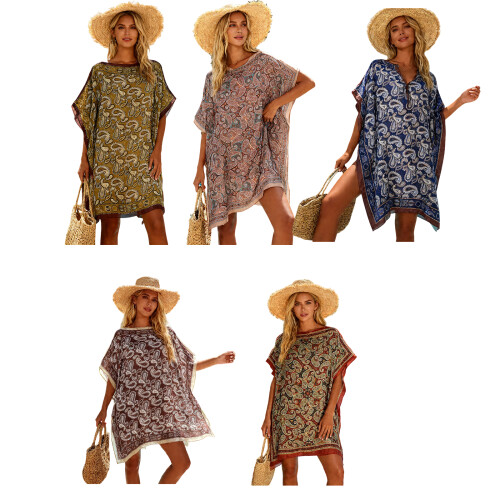 Elegant Solid Color Beach Dress Multifunctional As-Color No. 4 1