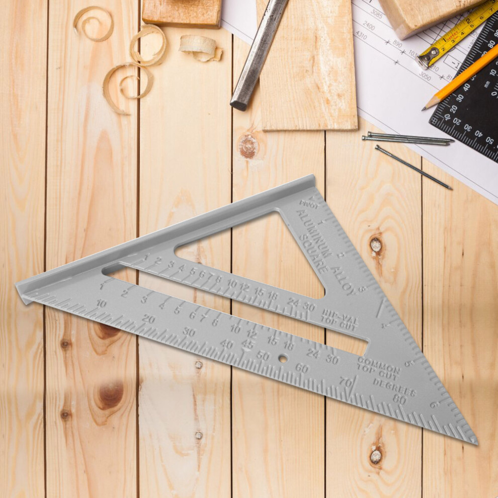 Triangular Ruler 7In Aluminium 45/90