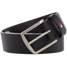 (110cm, Black) Tommy Hilfiger Mens Denton Leather Belt