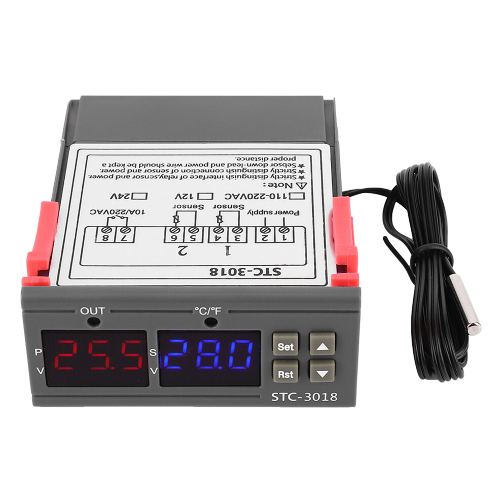 STC-3018 Dual Display Thermostat 24V