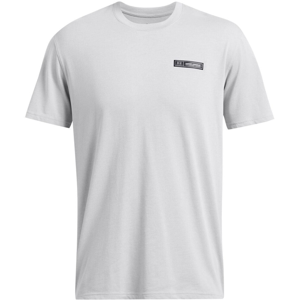 Under Armour (S, Frost Gray) Mens Performance Heavyweight Gym T-Shirt
