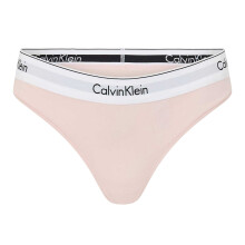 (12 UK, Vibrant Pink) Calvin Klein Womens/Ladies Logo Cotton Blend Thong