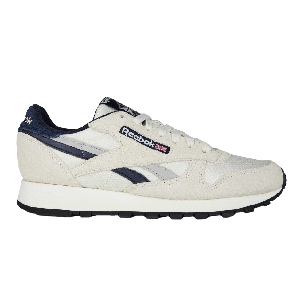 Reebok (6.5 Uk, Chalk/Vector Navy) Mens Classic Leather Trainers Blue,Multicoloured