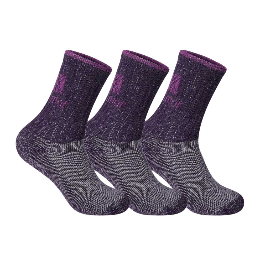 Karrimor (4 Uk-8 Uk, Purple) Womens/Ladies Heavyweight Boot Socks (Pack Of 3)