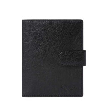 (One Size, Black) Osprey Travel Leather Passport Cover