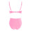 Quick Drying Swimsuit Two Piece Spandex Texture-Orange S 6