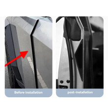 4pcs Truck Hidden Door Handle for 2024 Cyber Pickup Fingerprint Resistant Door Handle Auto Modified Accessories