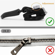 Reparador de Cremalleras Universal Extraíble, Repuesto de Tirador de Cremallera Universal para Chaquetas, Equipaje, Bolsos, 18 Piezas