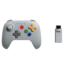 Controlador N64 con Receptor Retro y Joysticks con Efecto Hall para 2 Analógico 3D Windows