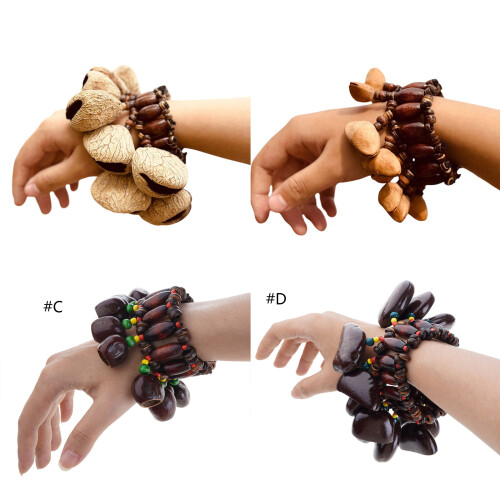 Fruit Shell Hand Bells Wrist Shaker Sound Healing-Tyep D 1